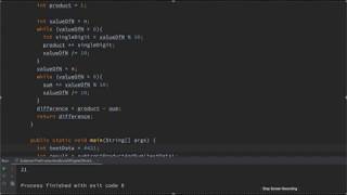 Subtract the Product and the Sum of Digits of a Number LeetCode Easy Problem