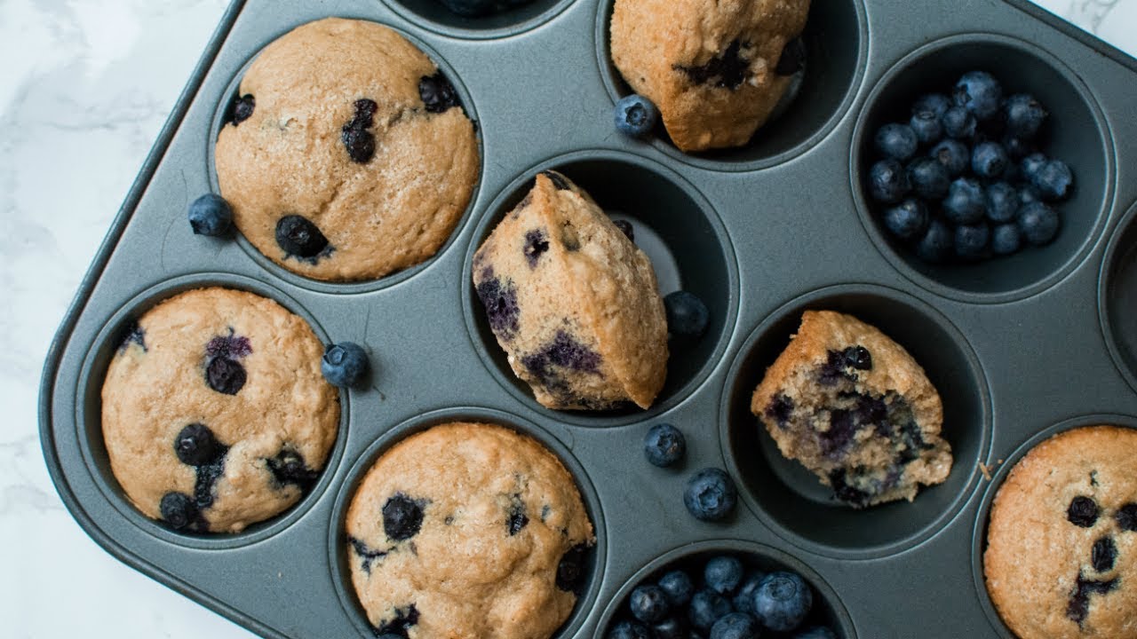 Weekend Morning Vegan Blueberry Muffins Oil Free Youtube