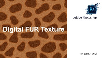 How to create "Fur Texture" in Adobe Photoshop l #digitallearning #texture #fur