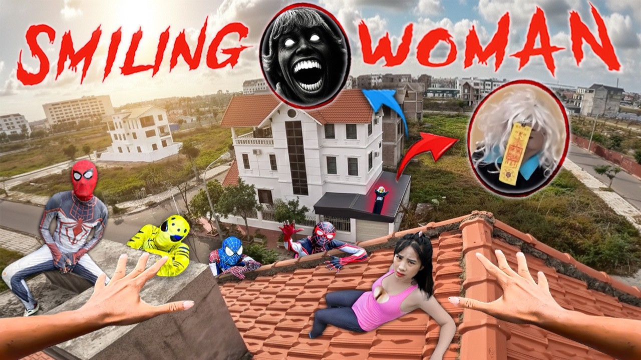 7 SPIDERMAN Vs SMILING WOMAN REAL LIFE ESCAPE 310.0 (Horror Parkour Pov Short) | Epic POV