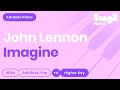 John Lennon - Imagine (Karaoke Piano) Higher Key
