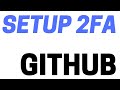 How to setup 2fa with github