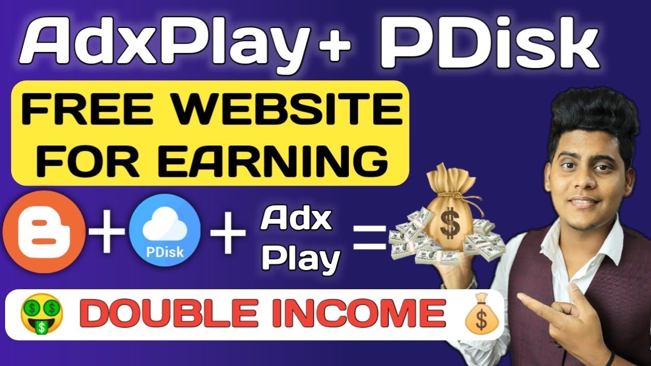 Pdisk 🤑 AdxPlay + Pdisk Earn Money | How To Make Free Website For Adxplay ...