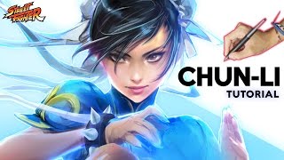 Ross Draws CHUNLI! | PAINTING TUTORIAL