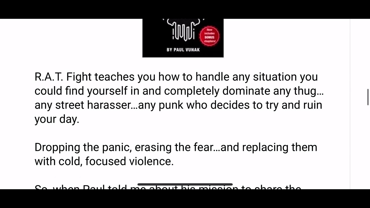 Rat Fight Technique - YouTube