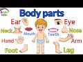 أعضاء جسم الإنسان للأطفال باللغة الإنجليزية👀👅🦵parts of the body for kids