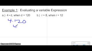 Variables and Expressions