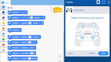 VEXcode V5 Block Configuring A Controller