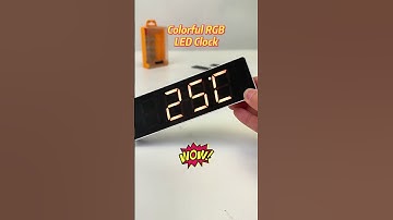 colorful electronic clock diy kits  #diy #clock #solderingproject #icstation