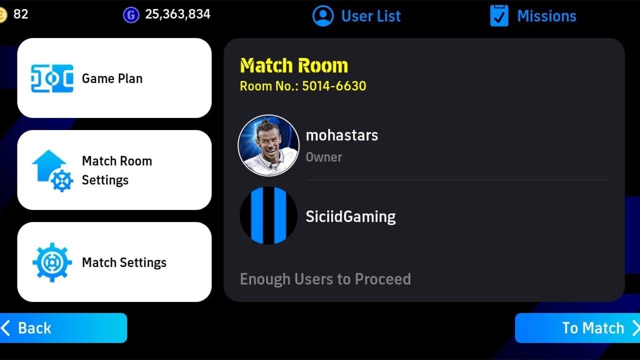 Mohastars 2-0 Siciid Gaming Fridend Match Efootball Mobile 