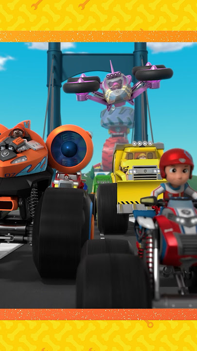 Rubble and PAW Patrol's new monster trucks! #shorts
