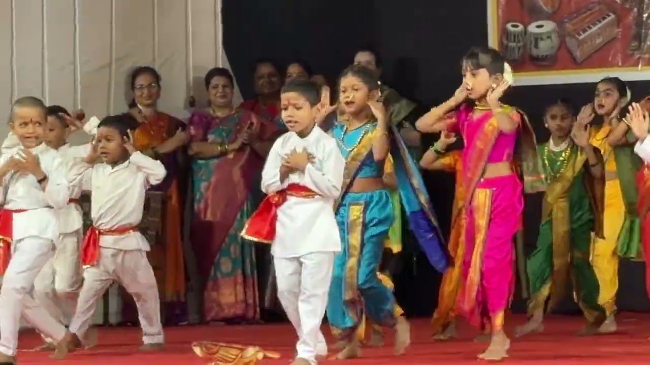 Gana Majha Gana | School Dance Performance | Marathi Dance