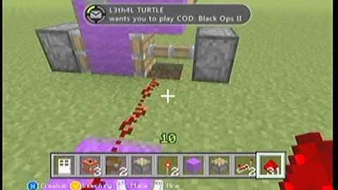 minecraft xbox 360 how to make a T flip flop