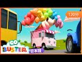 バスターとでっかい熱気球冒険 | 🎬アニメ /🎺ソングバスのバスター | のりもののうた| 童謡| 教育アニメ