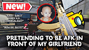 PRETENDING TO BE AFK TO SEE MY GIRLFRIEND REACTION