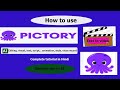 Text to vido converter Pictory.Ai full Tutorial In Hindi | Creating Stunning Videos with Pictory.ai.