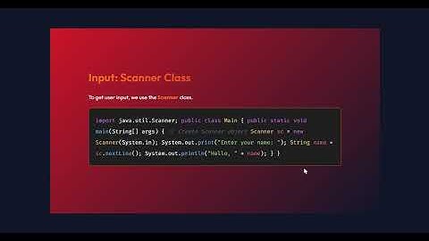 Java Input & Output Explained | Scanner Class + System.out