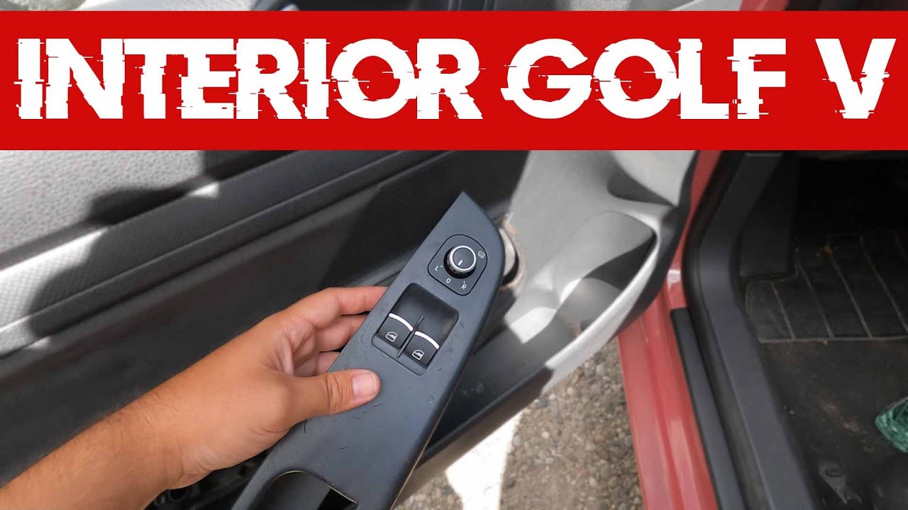 Como CAMBIAR BOTONES GOLF V (elevalunas,