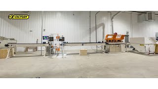 Tisfoon USA Optimizing Wood Scanner Defect Chop Saw and Sorting Line