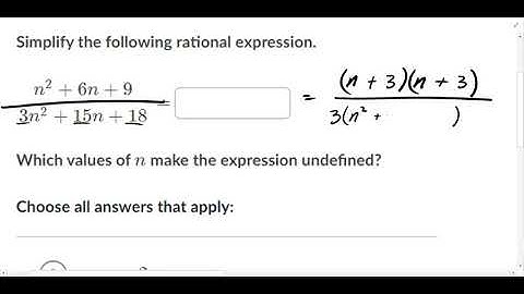 Simplify Rational expressions with binomial factors (and excluded values)