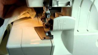 Simplicity SL350 Serger original box accessories 12 spools nice video demo