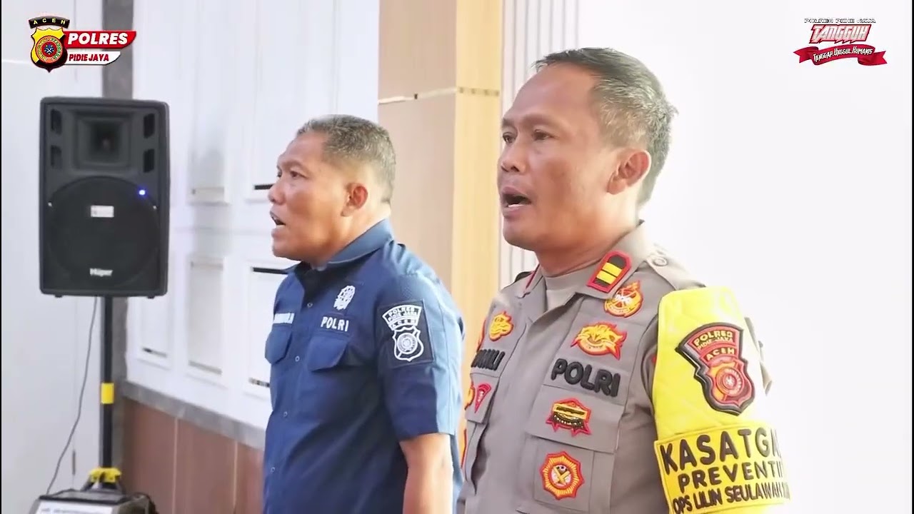 Polres Pidie Jaya Gelar Rilis Akhir Tahun 2025 di Aula Tathya Dharaka Mako Polres Pidie Jaya