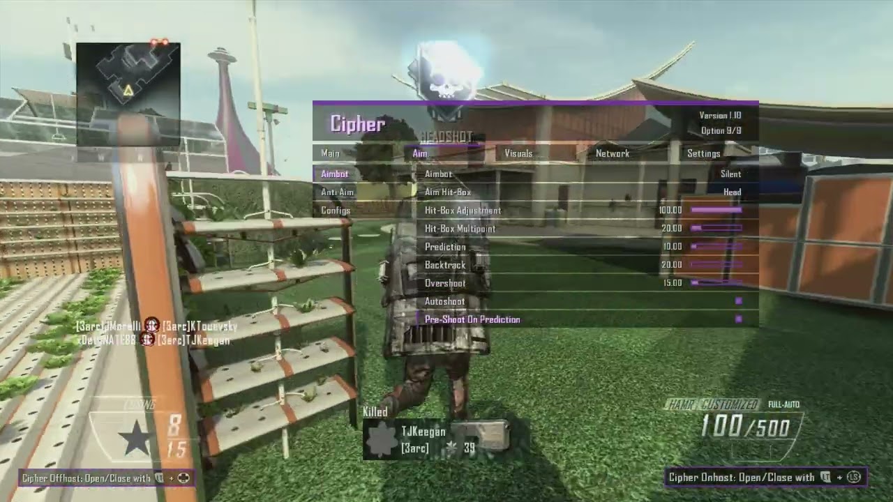 [RGH/JTAG] Cipher - BO2 Onhost v1.01 + Offhost v1.10 Mod Menu (SHOWCASE!!)