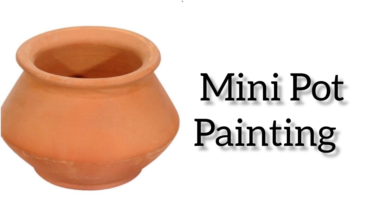 Pot Painting Ideas ll Mini Pot Painting ll Matka Painting ll Easy Pot