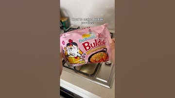 Buldak ramen cooking tutorial 😅 #ramen #ramennoodles #buldak