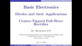 Tutorial 7: Center Tapped Full-Wave Rectifier
