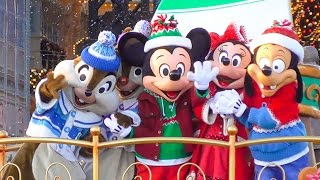 クリスマス・ストーリーズ2016最終日最終回 城前 ミッキーミニーフロート全員集合シーン