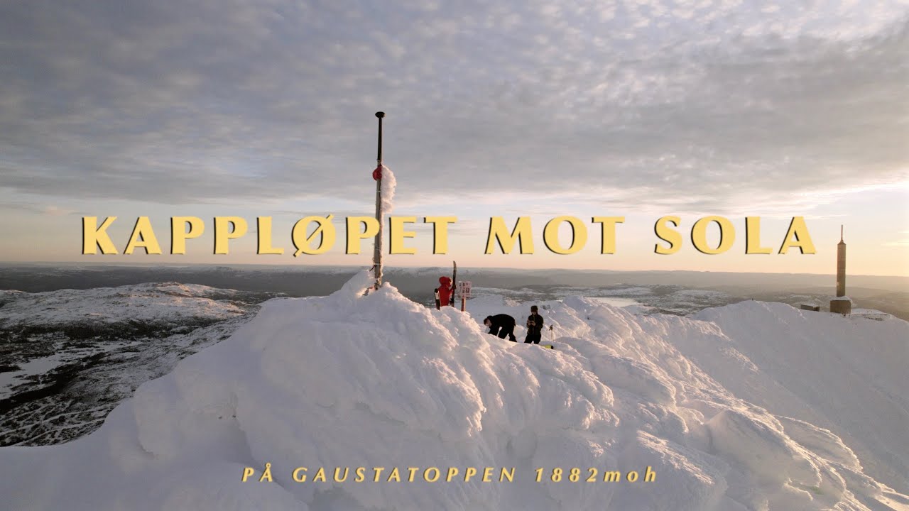 Kappløpet mot sola, på ski opp Gaustatoppen