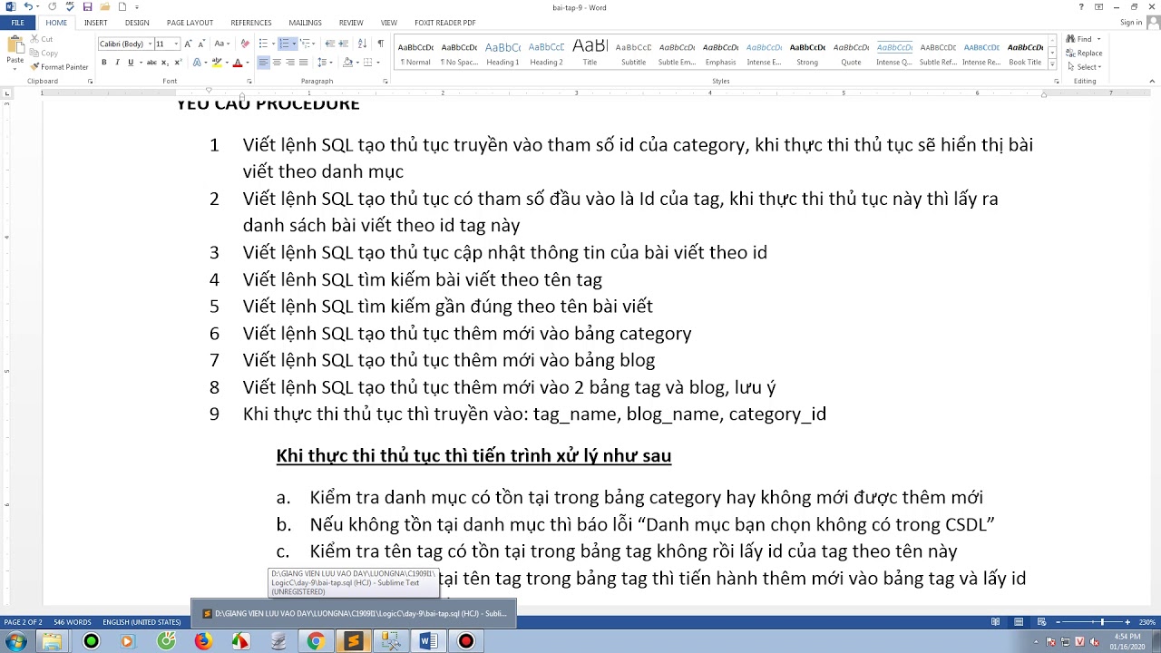 SQL 2014 - Bài 16 Ôn tập SQL phân 2 - YouTube