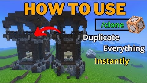 Minecraft Bedrock 1.20+ Clone Command Tutorial