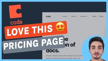 SaaS Landing Page Teardown: Coda - An Amazing Pricing Page!