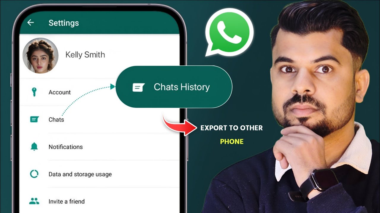WhatsApp Chat History Kaise Nikale | How to Export WhatsApp Chat History | Safe & Official Method