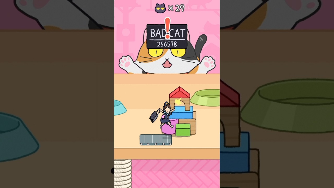 Don't get caught by the cat 🐱 #shorts #smartphonegame 12/1_2