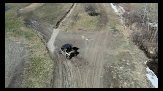 RIPPIN The Pontiac Vibe and Yamaha Wolverine! Using the new DJI Mavic Air 2, 6,000 feet out! COOL!