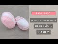 Cómo tejer escarpines (patucos) de bebé 👶Video2 - Tejiendo con Lucila