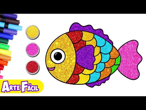 NOVO!! APRENDA A DESENHAR UM Peixe Brilhante! 🐟🐠 - Best Kids Video | Easy Drawing | Chiki Art Brazil