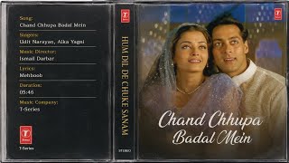 Chand Chhupa Badal Mein | Soundtrack Audio Song | Hum Dil De Chuke Sanam |THESTARTOFUS