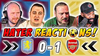 Arsenal's Rivals & Haters SALTY 🧂 Reactions to Aston Villa 0-1 Arsenal | Premier League Fan Reaction