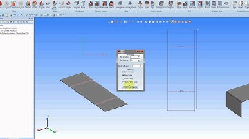 Hicad 2011 2012 Sheet from 2D contour + fold flange.avi