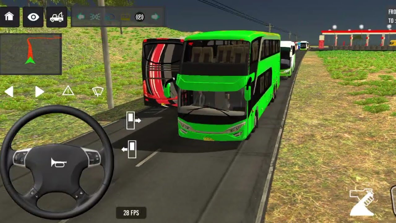 Euro Bus Driving Game Public Transportation 2024 - Indonesia Bus Simulator Android Gameplay #88
