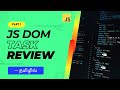 🔴Day 77: Javascript DOM Projects - #Task2 Review (Part 2) - CyberDude Live Internship