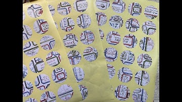 #roxysweeklychallenge | Tutorial | handmade super fun stamped stickers | Week 35