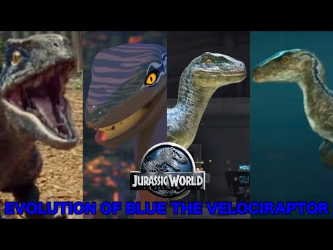 Evolution Of Blue The Velociraptor In Movies, TV Show, Games, & Many Other Appearances