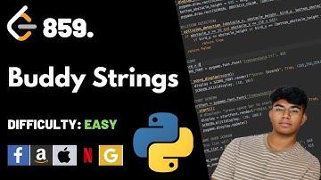 Buddy Strings | Leet code 859 | Theory explained + Python code