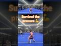 Survived the pressure 💪 #padel #padeltraining #padelshorts #padelhunt #4k #micdup