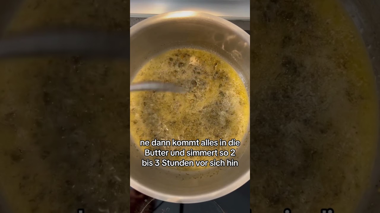 So einfach geht Cannabutter: Rezept und Anleitung zum selber machen. 